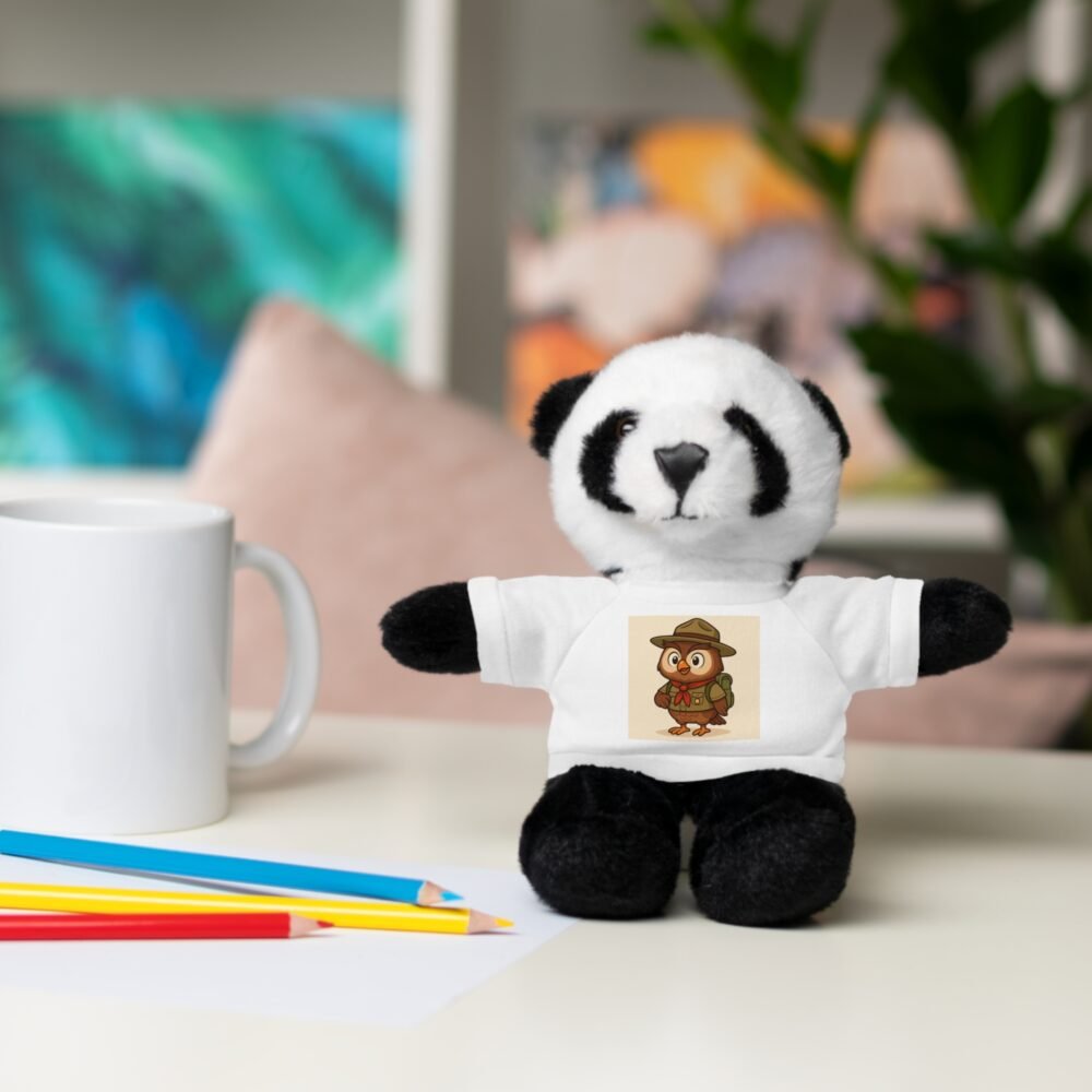 Stuffed Animal with Tee, Cuddle Buddy Gift, Personalized Plush Toy, Kids Birthday, Cute Home Decor, Stuffed Bear for Every Occasion - Imagen 15