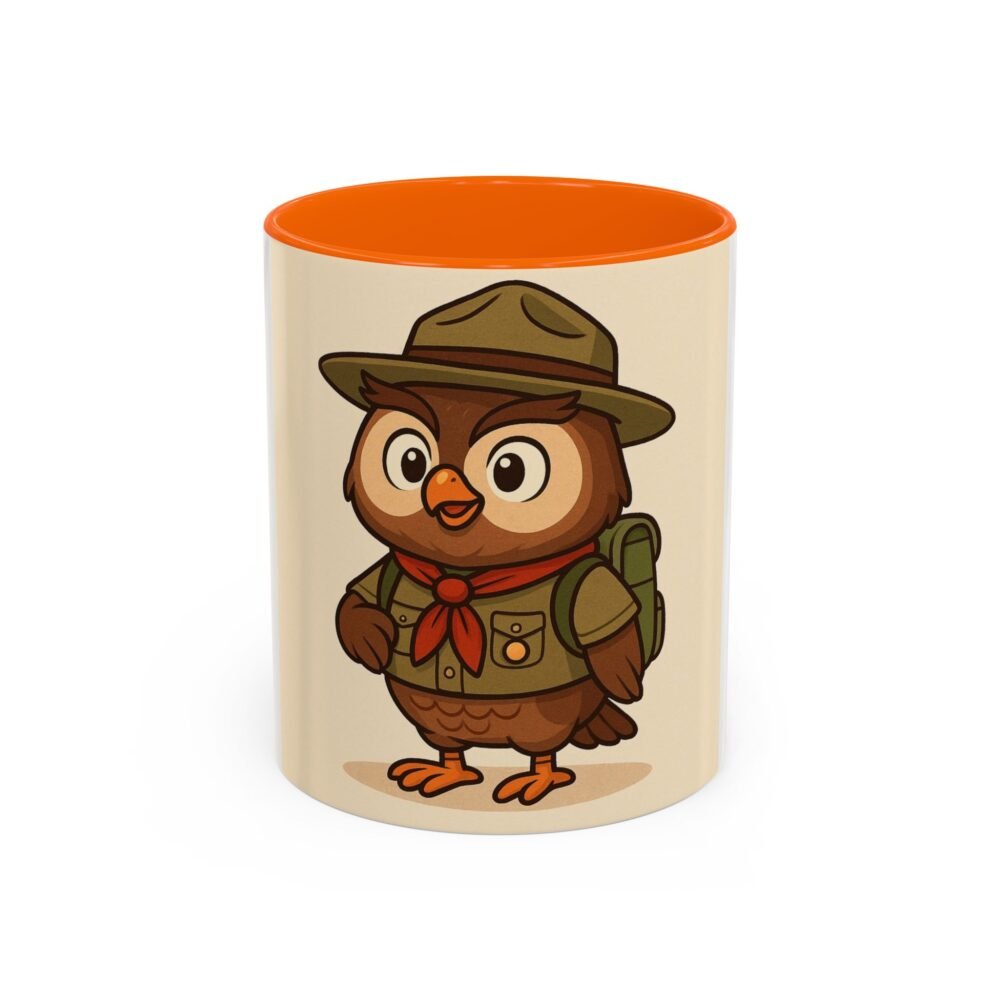 Cute Owl Scout Accent Coffee Mug, Nature Lover Gift, Camping Cup, Adventure Mug, Perfect for Birthdays, Holidays - Image 21