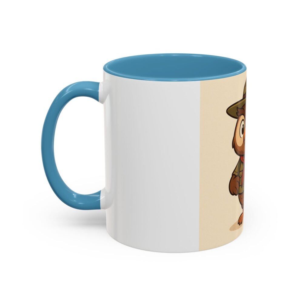 Cute Owl Scout Accent Coffee Mug, Nature Lover Gift, Camping Cup, Adventure Mug, Perfect for Birthdays, Holidays - Image 19