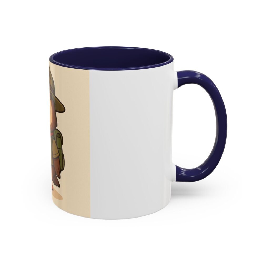 Cute Owl Scout Accent Coffee Mug, Nature Lover Gift, Camping Cup, Adventure Mug, Perfect for Birthdays, Holidays - Image 6