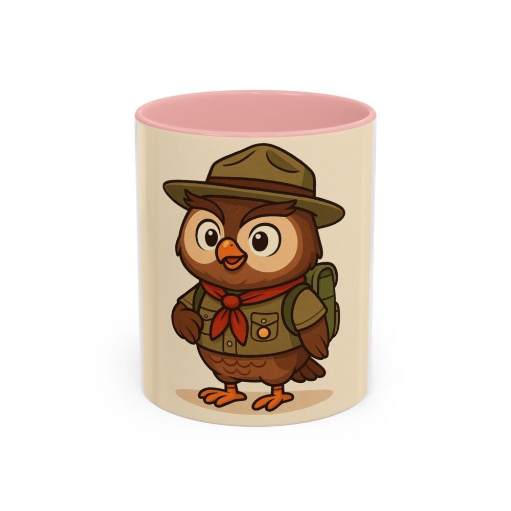Cute Owl Scout Accent Coffee Mug, Nature Lover Gift, Camping Cup, Adventure Mug, Perfect for Birthdays, Holidays - Image 9