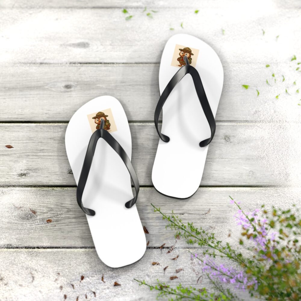 Cute Monkey Design Flip Flops, Summer Sandals for Beach, Vacation Footwear, Fun Pool Party Accessories, Animal Lover Gift - Imagen 4