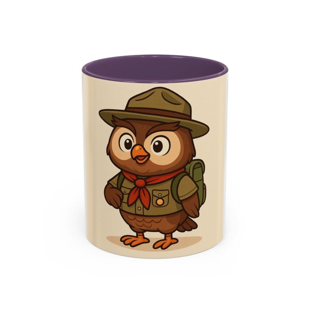 Cute Owl Scout Accent Coffee Mug, Nature Lover Gift, Camping Cup, Adventure Mug, Perfect for Birthdays, Holidays - Image 25