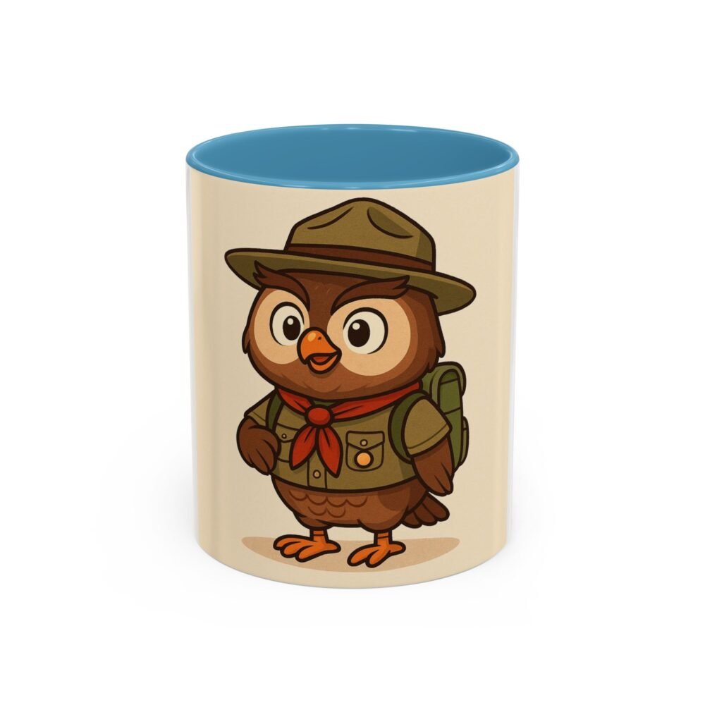 Cute Owl Scout Accent Coffee Mug, Nature Lover Gift, Camping Cup, Adventure Mug, Perfect for Birthdays, Holidays - Image 17