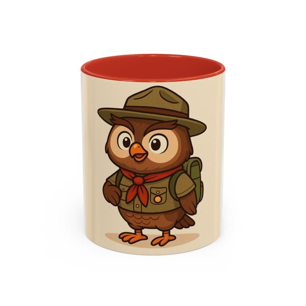 Cute Owl Scout Accent Coffee Mug, Nature Lover Gift, Camping Cup, Adventure Mug, Perfect for Birthdays, Holidays - Image 13