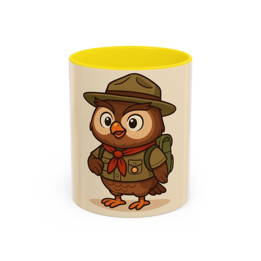 Cute Owl Scout Accent Coffee Mug, Nature Lover Gift, Camping Cup, Adventure Mug, Perfect for Birthdays, Holidays - Image 29