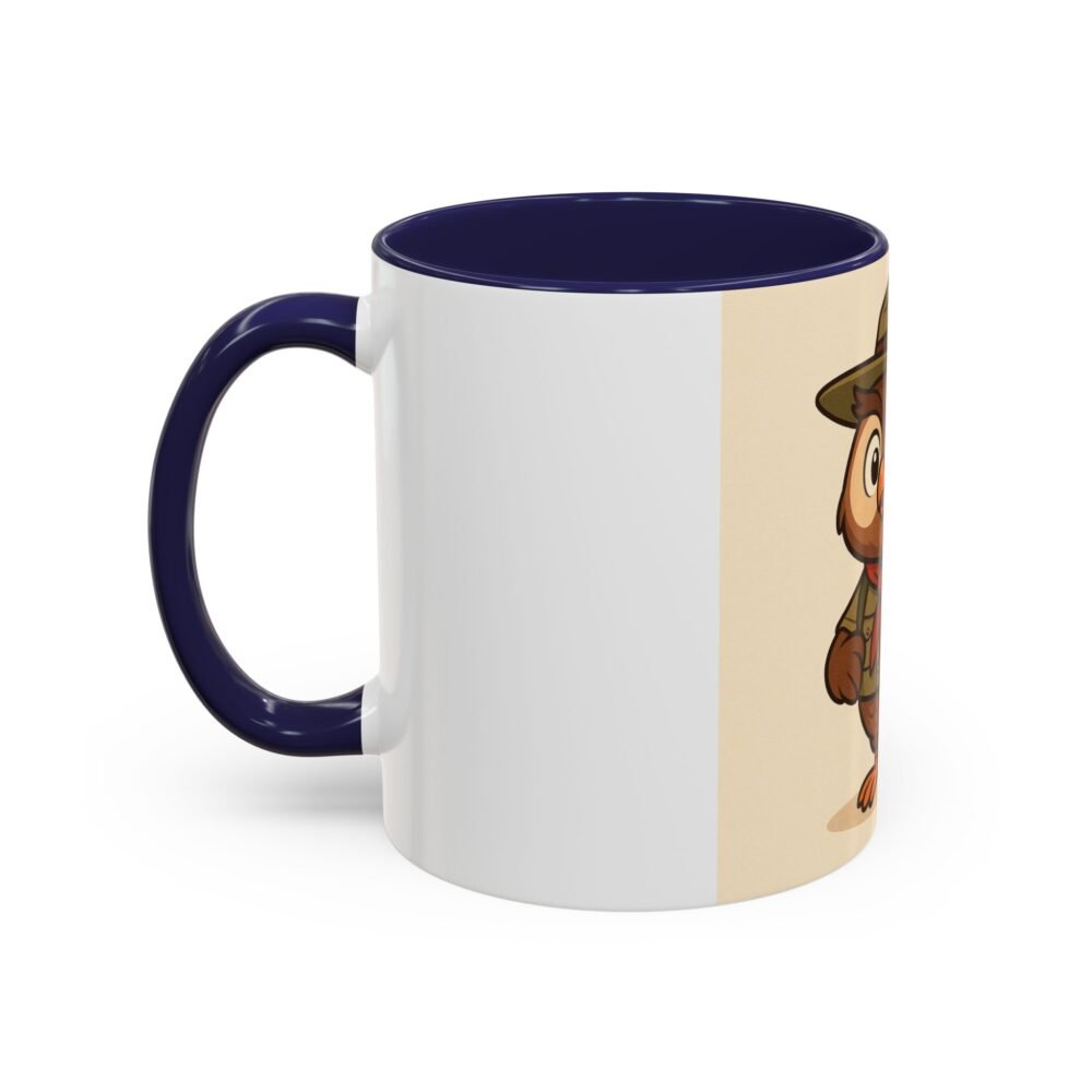 Cute Owl Scout Accent Coffee Mug, Nature Lover Gift, Camping Cup, Adventure Mug, Perfect for Birthdays, Holidays - Image 7