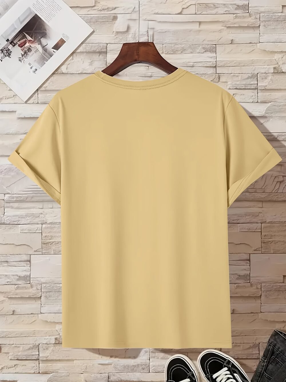 Camiseta de manga corta con cuello redondo y estampado de la bandera de España para hombre, tejido de punto de poliéster, corte regular, ligera elasticidad, estilo casual urbano con diseño patriótico para camiseta de verano para adultos. - Image 9