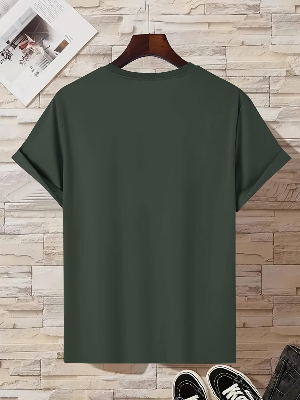 Camiseta de manga corta con cuello redondo y estampado de la bandera de España para hombre, tejido de punto de poliéster, corte regular, ligera elasticidad, estilo casual urbano con diseño patriótico para camiseta de verano para adultos. - Image 7